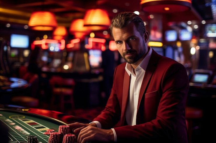 Antarmuka taruhan Roulette dengan pilihan nomor dan warna