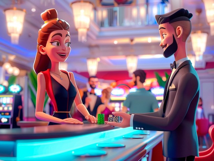 Tampilan tabel VIP Roulette aretoto dengan dealer langsung dan antarmuka interaktif